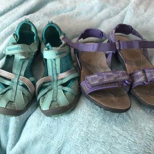 Girl Bundle Size 13 - One Merrill & One Teva Nova